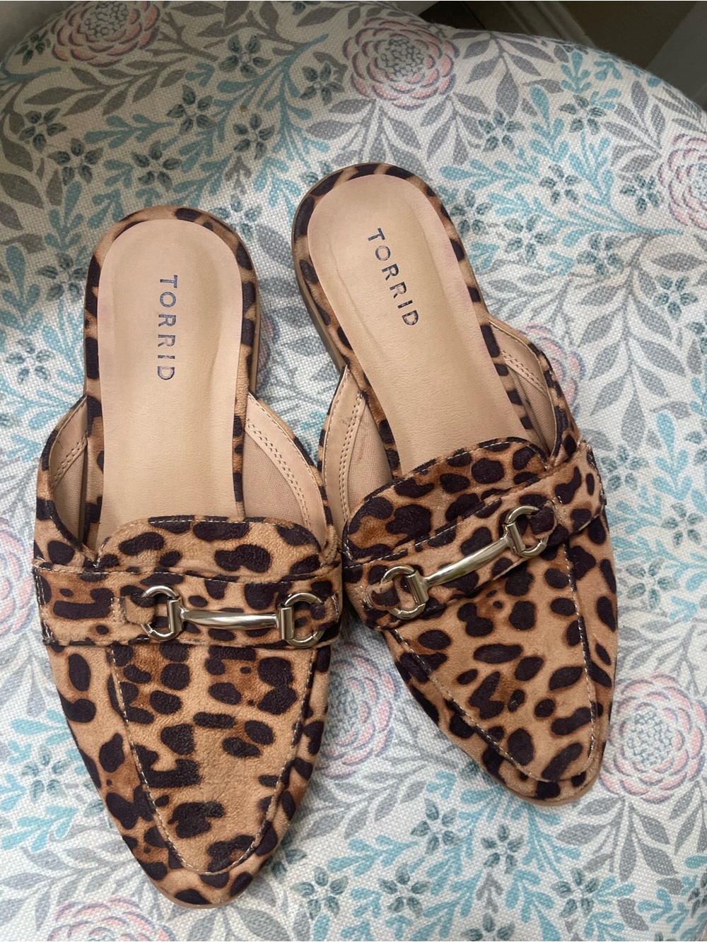torrid ”George Washington 300s” Leopard-Print Pointed Mule size 10 Wide